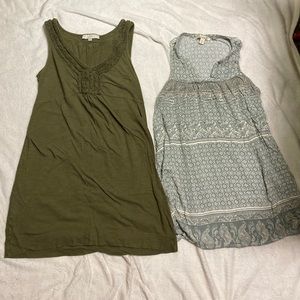 Two green summer dresses